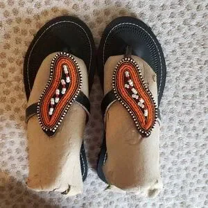 Cultural Maasai Sandals | Shoes | Unisex Maasai Leather  display picture 3